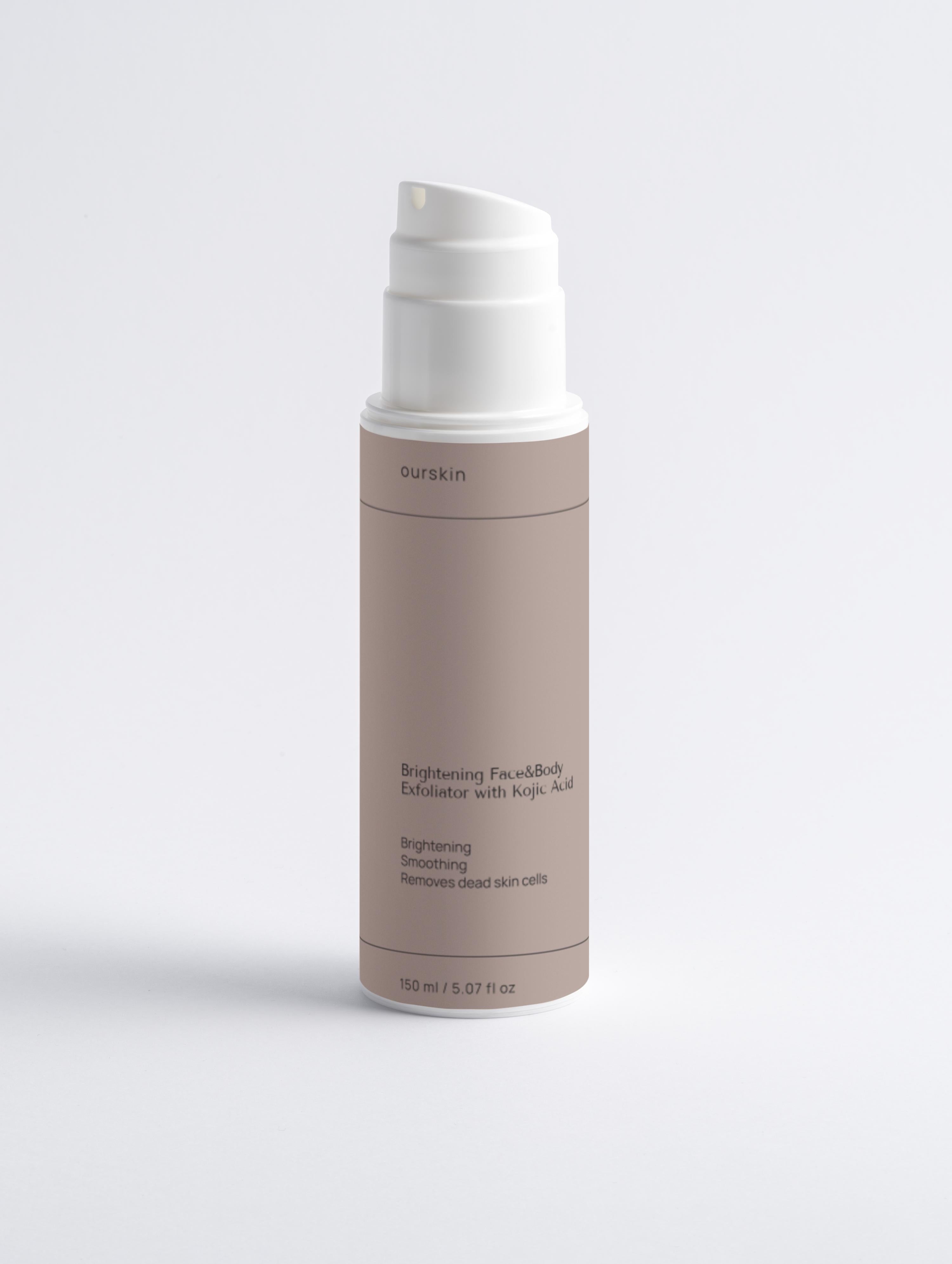 Brightening Face & Body Exfoliator with Kojic Acid